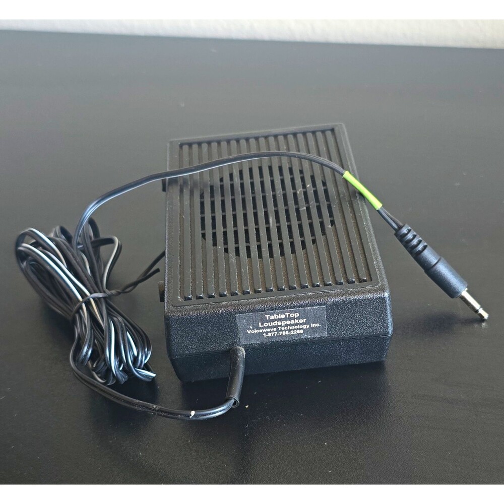 Voicewave TableTop Loudspeaker Wired 3.5mm Black Intercom Extension Speaker